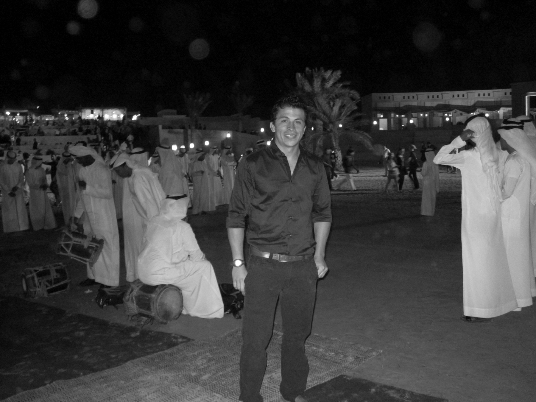 Rodrigo at an equestrian event in Dubai